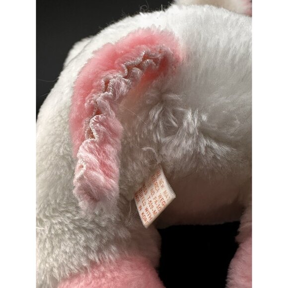 Plush White Pink Pig Mouse American Wego 1968 1960s RARE 8” Stuffed Animal READ - Picture 10 of 16